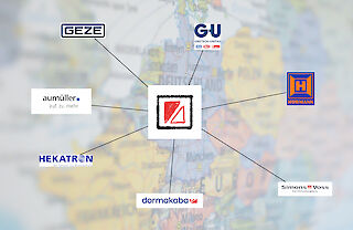 Deutschlandkarte mit Unternehmenspartnern